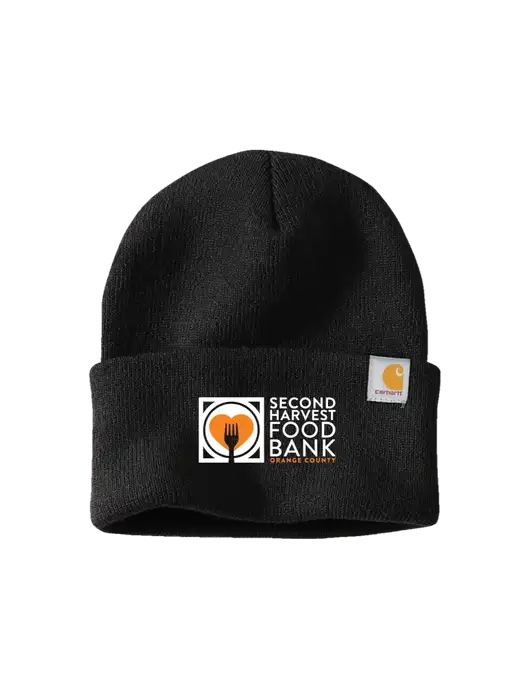 Carhartt Black Watch Cap 2.0 w/Second Harvest Logo