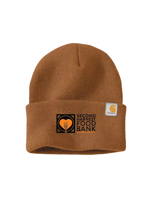Carhartt Light Brown Watch Cap 2.0 w/Second Harvest Logo