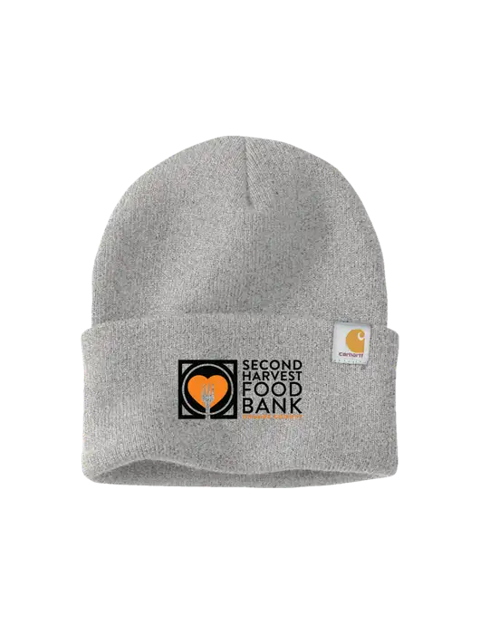 Carhartt Light Grey Heather Watch Cap 2.0 w/Second Harvest Logo