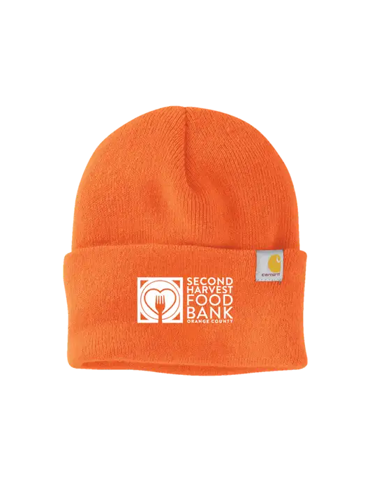 Carhartt Orange Watch Cap 2.0 w/Second Harvest Logo