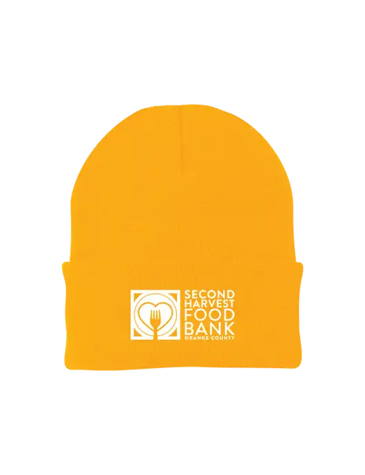 Gold Knit Cap w/Second Harvest Logo