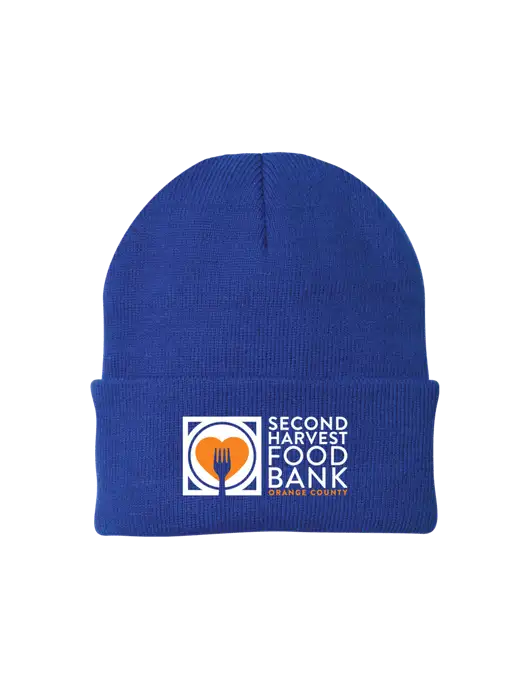 Royal Knit Cap w/Second Harvest Logo