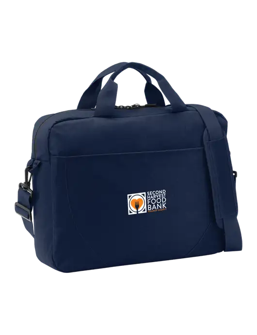 Access River Blue Navy Briefcase w/Second Harvest Logo