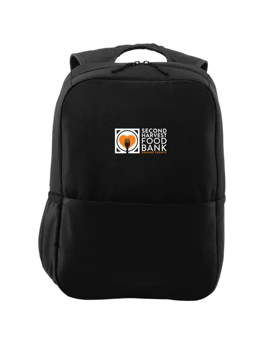 Access Square Laptop Black Backpack w/Second Harvest Logo