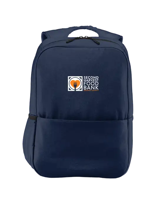Access Square Laptop River Blue Navy Backpack w/Second Harvest Logo