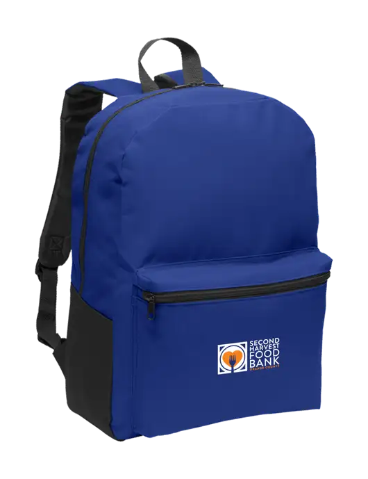 Casual Twilight Blue Lightweight Laptop Backpack w/Second Harvest Logo