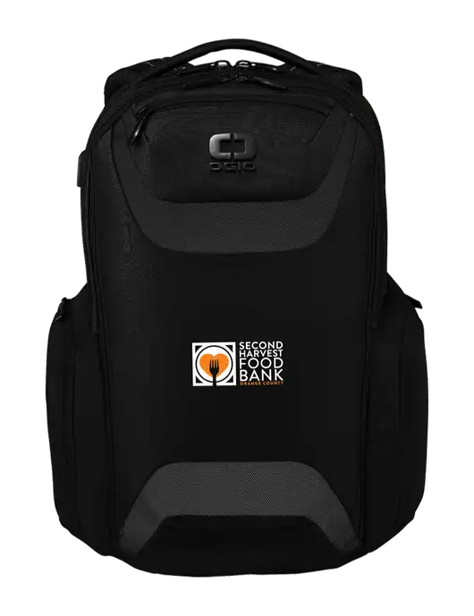 OGIO Black Charcoal Connected Pack w/Second Harvest Logo