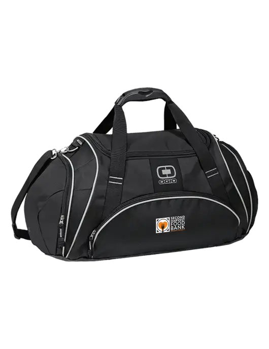 OGIO Black Crunch Duffel
 w/Second Harvest Logo