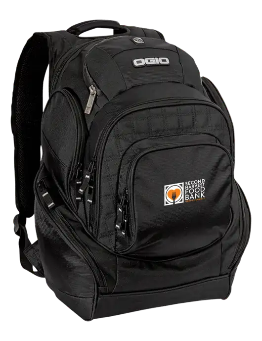 OGIO Black Mastermind Pack w/Second Harvest Logo
