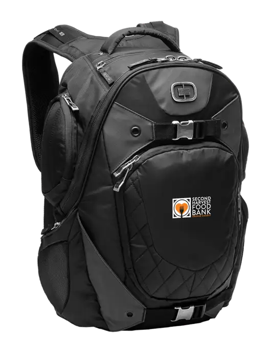 OGIO Black Squadron Pack w/Second Harvest Logo