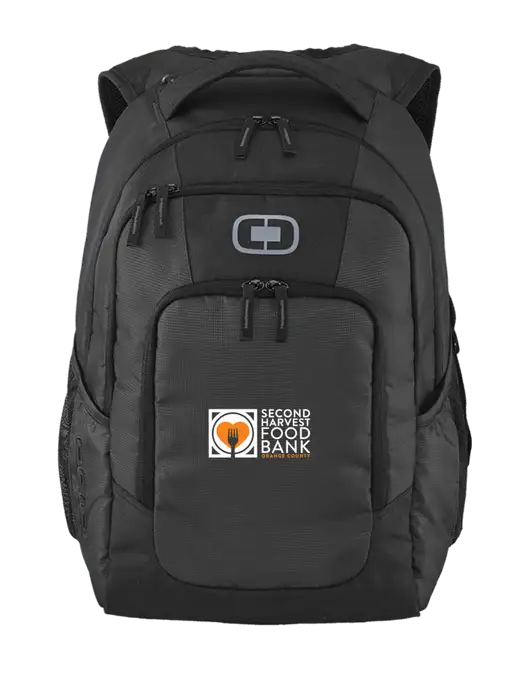 OGIO Diesel Grey Logan Laptop Backpack
 w/Second Harvest Logo