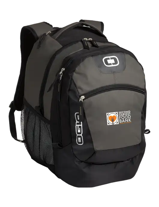 OGIO Grey Rogue Pack
 w/Second Harvest Logo