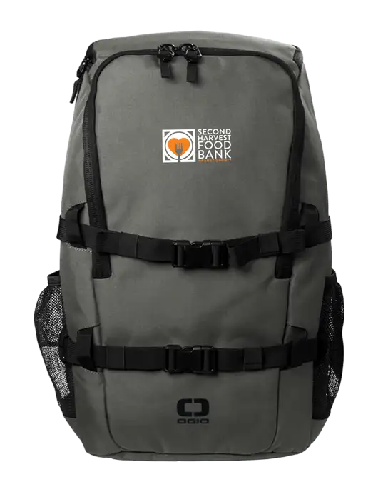 OGIO Medium Grey Street Pack w/Second Harvest Logo