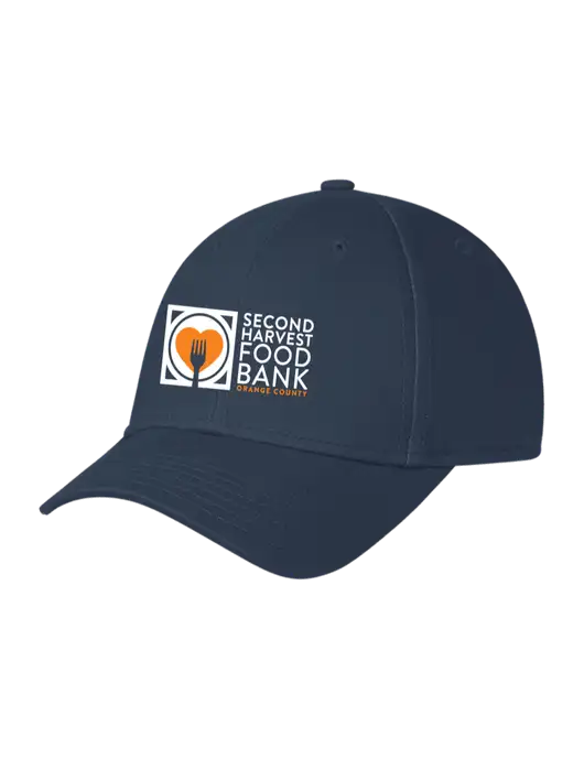 Navy Structured Cap Hook & Loop w/Second Harvest Logo