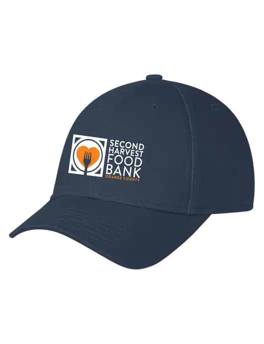 Navy Structured Cap Hook & Loop w/Second Harvest Logo