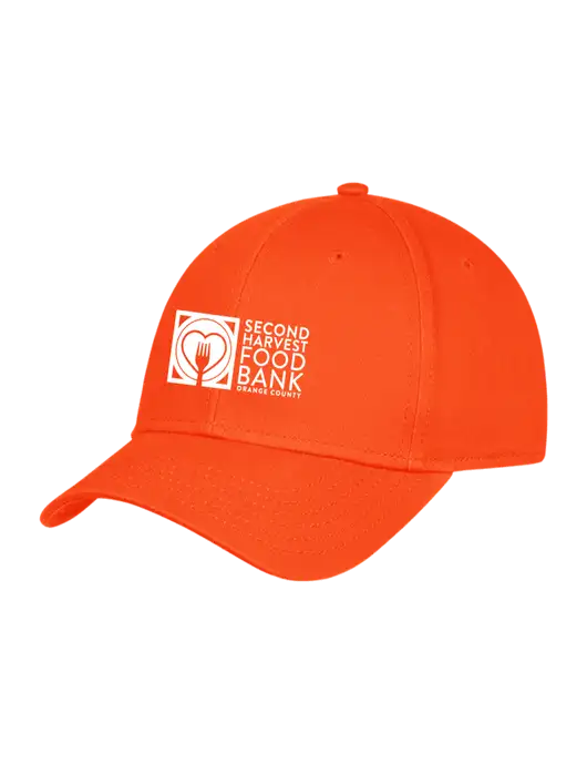 Orange Structured Cap Hook & Loop w/Second Harvest Logo