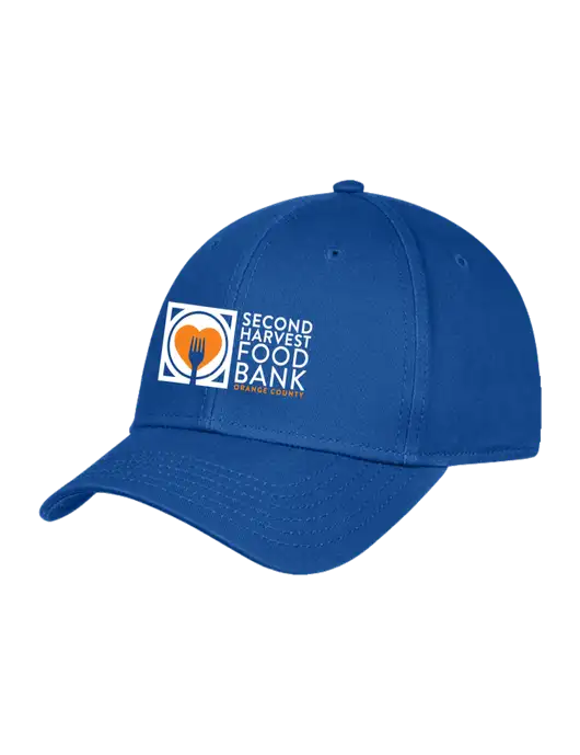 Royal Structured Cap Hook & Loop w/Second Harvest Logo