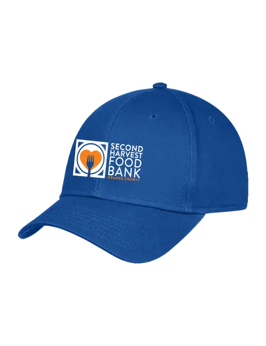 Royal Structured Cap Hook & Loop w/Second Harvest Logo
