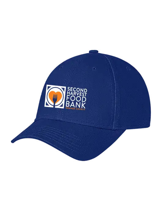 Royal Structured Soft Snap Closure Hook & Loop Cap w/Second Harvest Logo