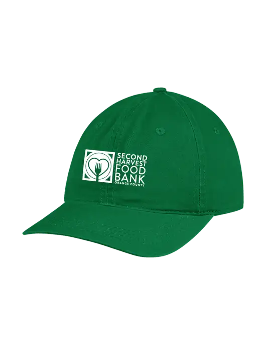 Garment Washed Unstructured Twill Kelly Cap w/Second Harvest Logo
