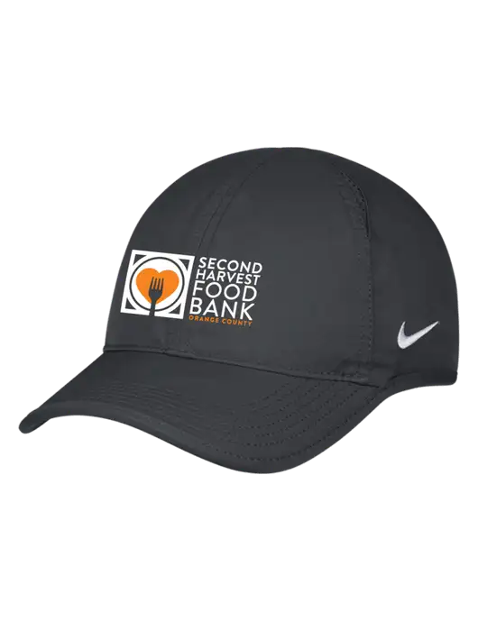 Nike Charcoal Featherlight Cap w/Second Harvest Logo