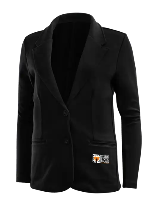 Black Womens Knit Blazer w/Second Harvest Logo