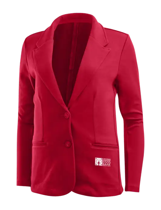 Rich Red Womens Knit Blazer w/Second Harvest Logo