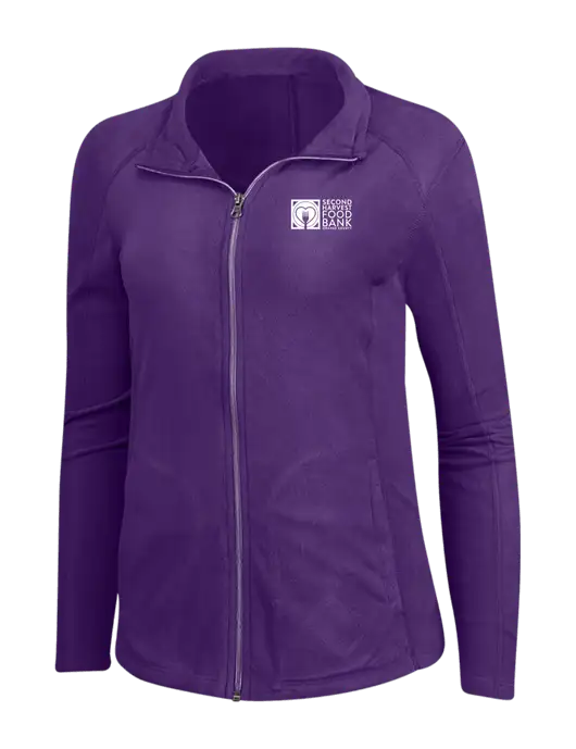 Light Purple Womens Microfleece Jacket w/Second Harvest Logo