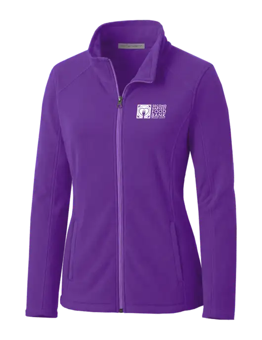 Light Purple Womens Microfleece Jacket w/Second Harvest Logo