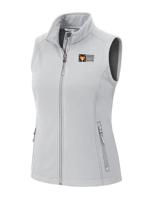 Marshmellow Womens Core Soft Shell Vest w/Second Harvest Logo