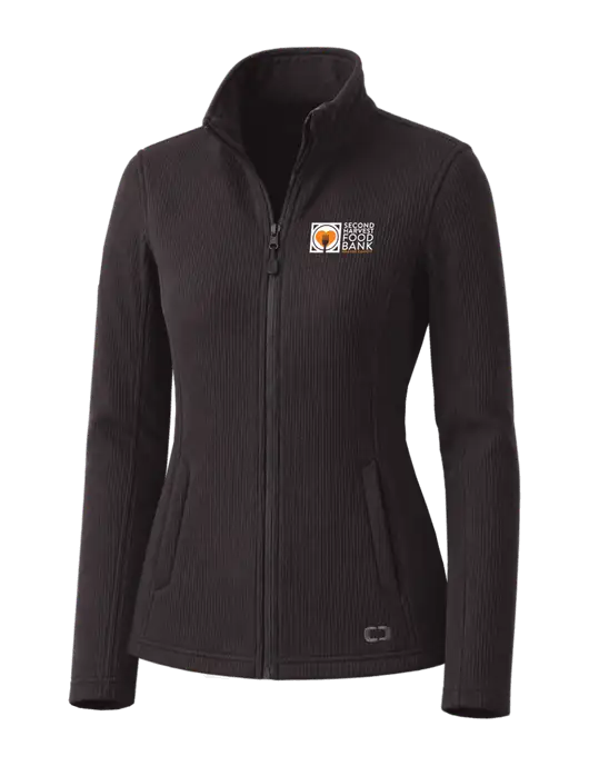 OGIO Blacktop Womens Grit Fleece Jacket w/Second Harvest Logo