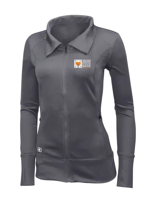 OGIO Dark Grey Womens Endurance Fulcrum Full-Zip w/Second Harvest Logo