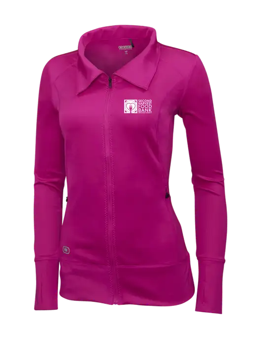 OGIO Dark Fuchsia Womens Endurance Fulcrum Full-Zip w/Second Harvest Logo