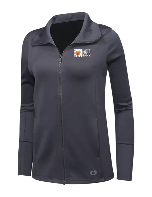 OGIO Dark Grey Womens Endurance Modern Performance Full-Zip w/Second Harvest Logo