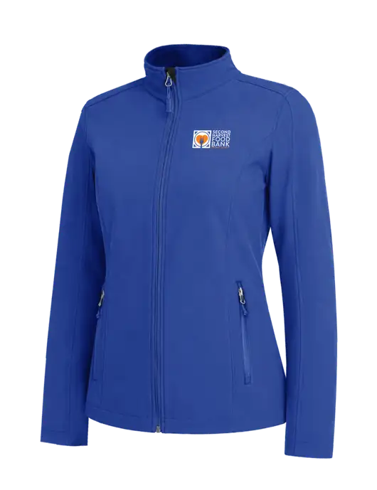 Dark Royal Womens Core Soft Shell Jacket w/Second Harvest Logo
