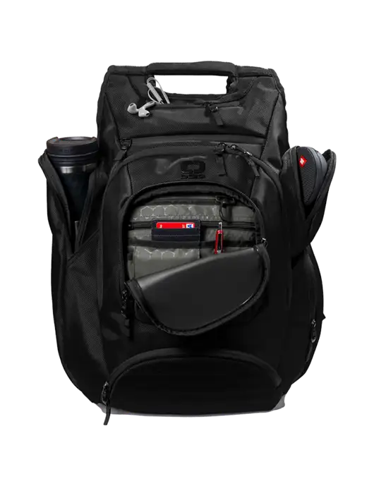 OGIO Blacktop Metro Ballistic Laptop Backpack w/Second Harvest Logo