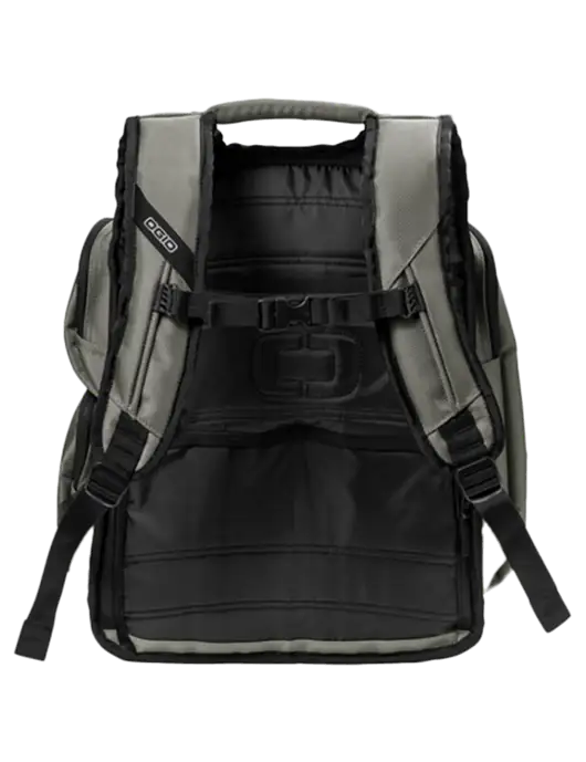 OGIO Medium Grey Metro Ballistic Laptop Backpack w/Second Harvest Logo