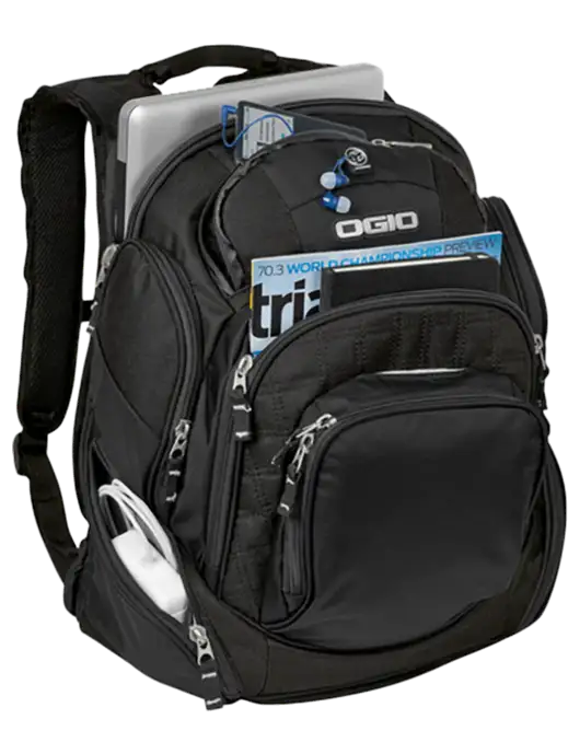 OGIO Black Mastermind Pack w/Second Harvest Logo