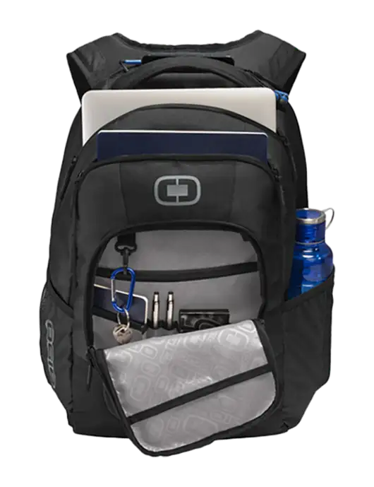 OGIO Black Logan Laptop Backpack
 w/Second Harvest Logo
